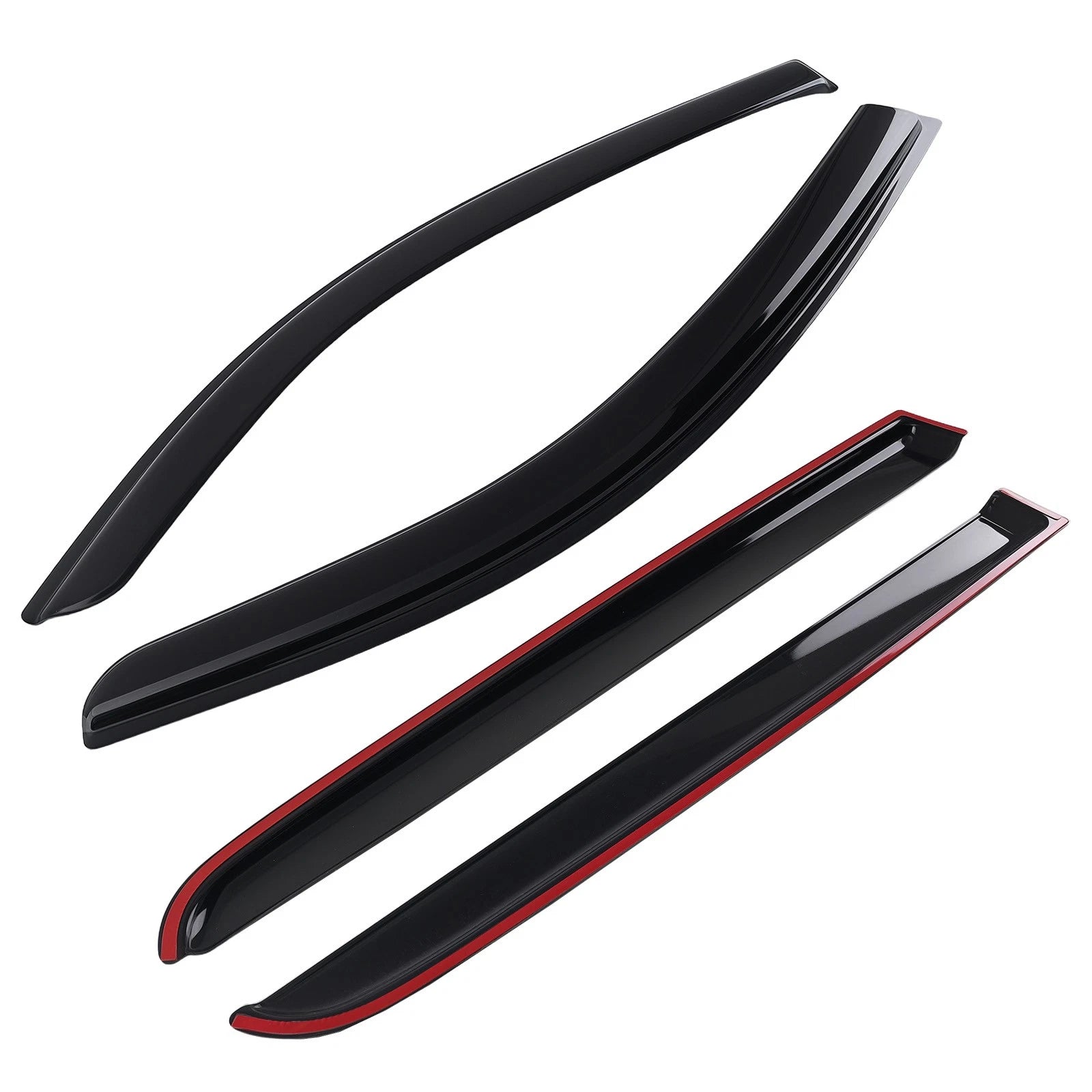 Set of 4 Wind Deflectors for Toyota Tundra Double Cab (2007–2021)