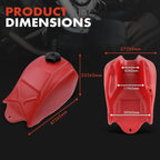 Red Fuel Tank Petcock with Cap for Honda ATC250SX (1985–1987)
