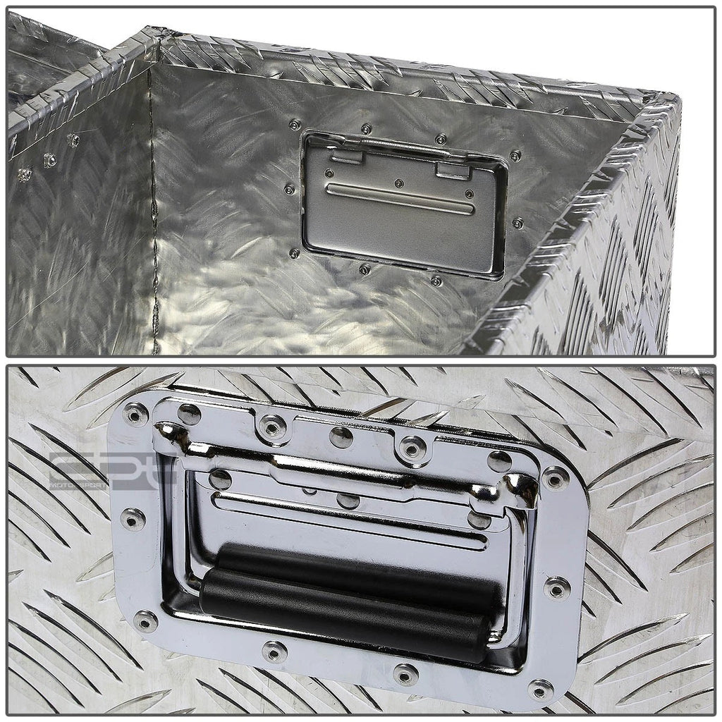 Aluminum Chrome Underbody Tool Box for Pickup Truck (30" x 13" x 10")
