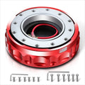 J2 6-Bolt Quick Release Steering Wheel Hub for Universal Vehicles (Red)