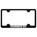 Black Wide Body License Plate Frame - Officially Licensed for Hummer H3