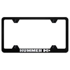 Black Wide Body License Plate Frame - Officially Licensed for Hummer H3