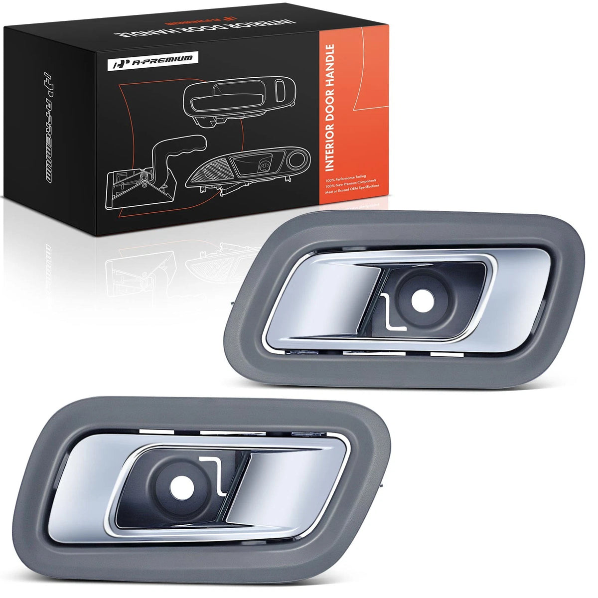 2X Rear Interior Door Handle for Ford Taurus (2010–2012)
