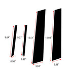 Piano Black Pillar Posts Side Door Window Protector for Honda Civic 2012-2015