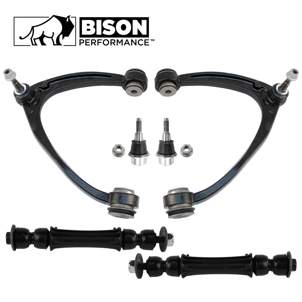 6pc Front Upper Control Arm Sway Bar Link Kit for Chevy GMC