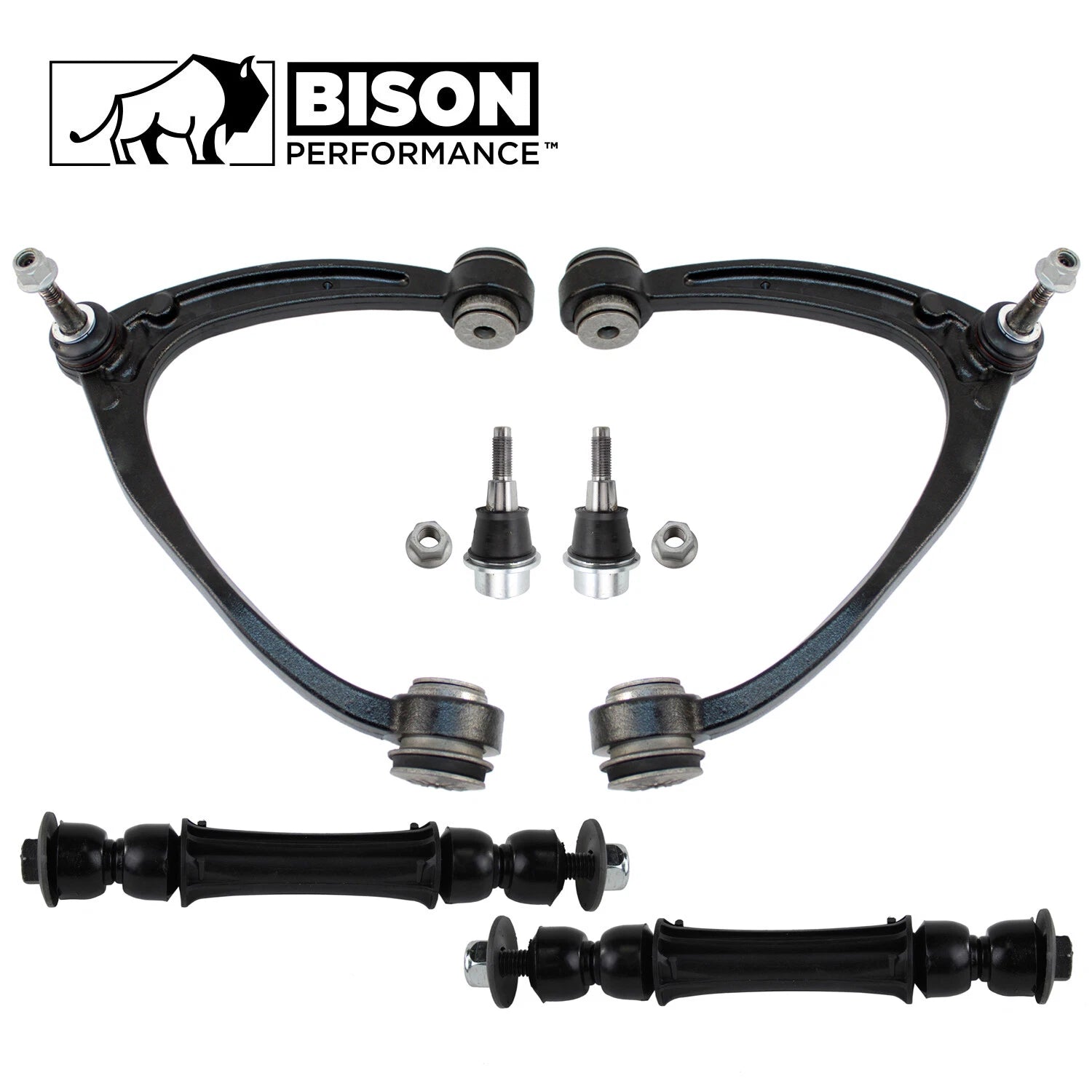 6pc Front Upper Control Arm Sway Bar Link Kit for Chevy GMC