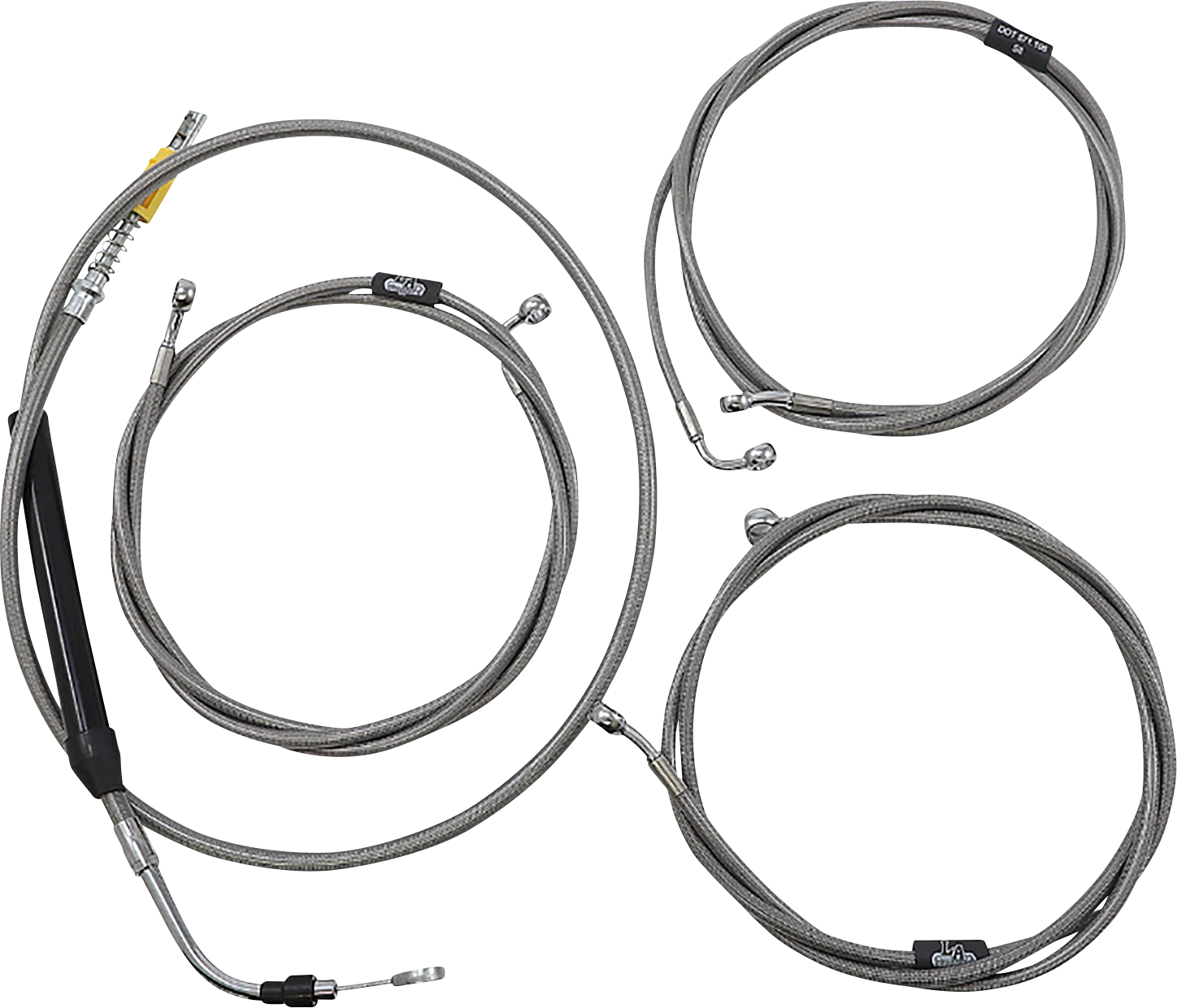 Handlebar Cable/Brake Line Kit for LA Choppers Stock Ape Hanger
