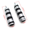 Chrome Needle Tubing Handlebar Grips for Harley XL Sportster (883–1200)