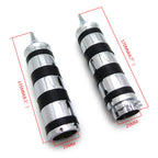 Chrome Needle Tubing Handlebar Grips for Harley XL Sportster (883–1200)