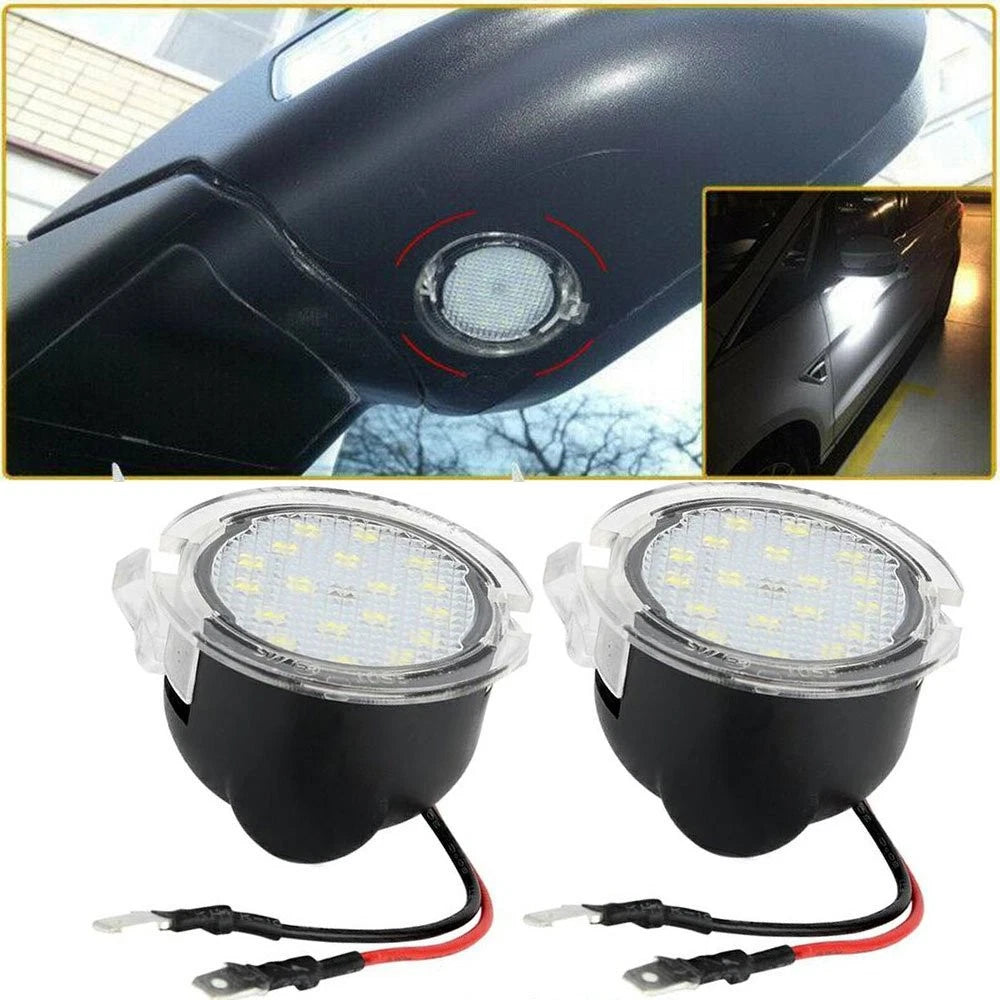 LED View Rear Side Puddle Mirror Light for Ford F150, Taurus, Lincoln (H)