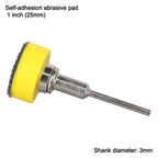 1 Inch Disc Sandpaper Abrasive Pad with 3mm Shank Polishing Tool