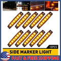 Amber Smoked LED Running Lights for Truck Trailer (Waterproof)