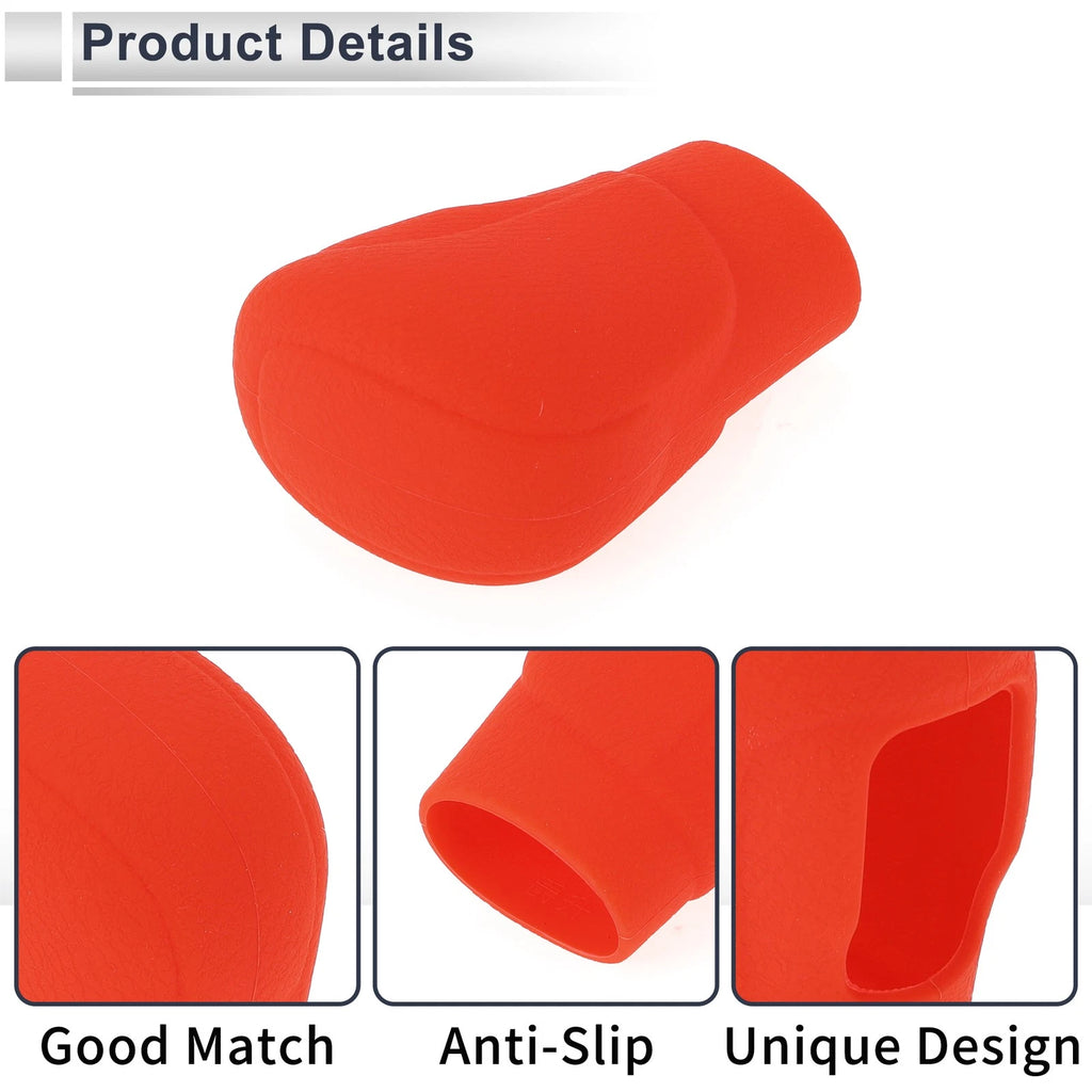 1 Pc Gear Shift Knob Cover Red Silicone for Honda Accord (2018–2022)