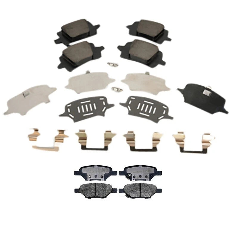 Set of 4 Brake Pads for Chevy Malibu Pontiac G6 (2004–2012)