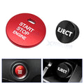 Alloy Engine Start Button + Cigarette Lighter Trim for Mazda 3 CX-3 (2014–2021)