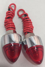 Red LED Bullet License Plate Bolts Fasteners for Cars and Trucks (Universal)