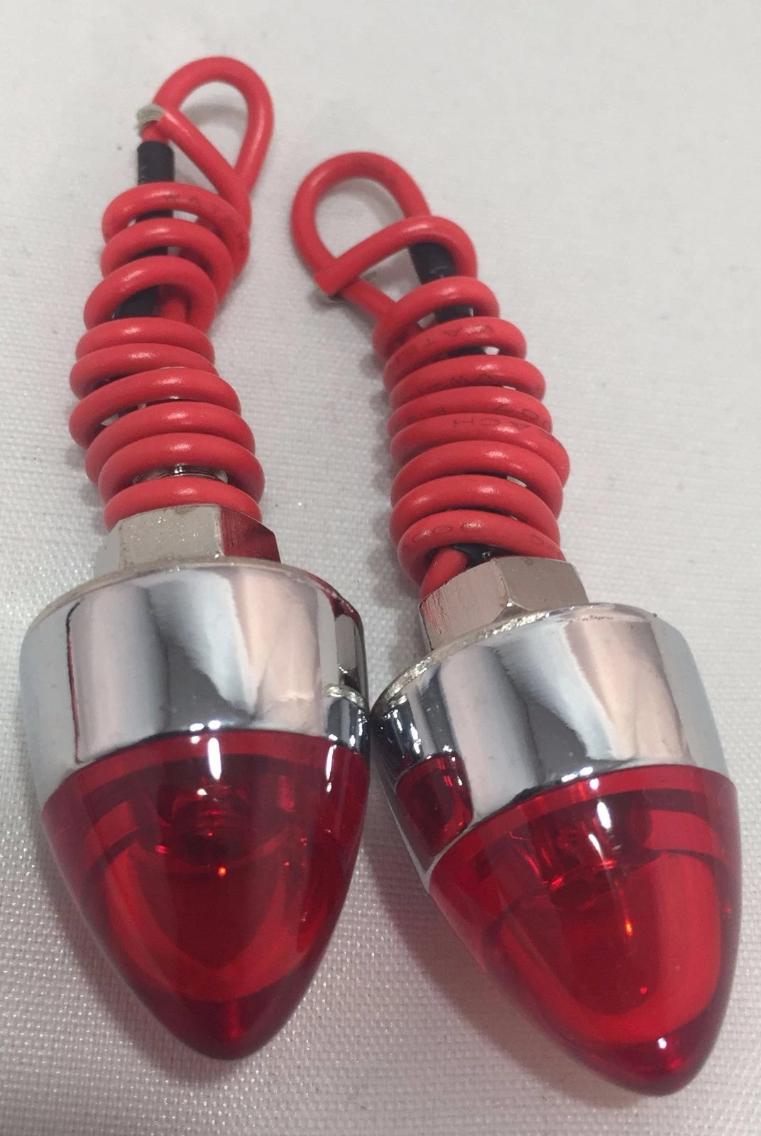 Red LED Bullet License Plate Bolts Fasteners for Cars and Trucks (Universal)