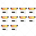 10x Amber Red Clearance Side Marker Lights for Truck Trailer Caravan