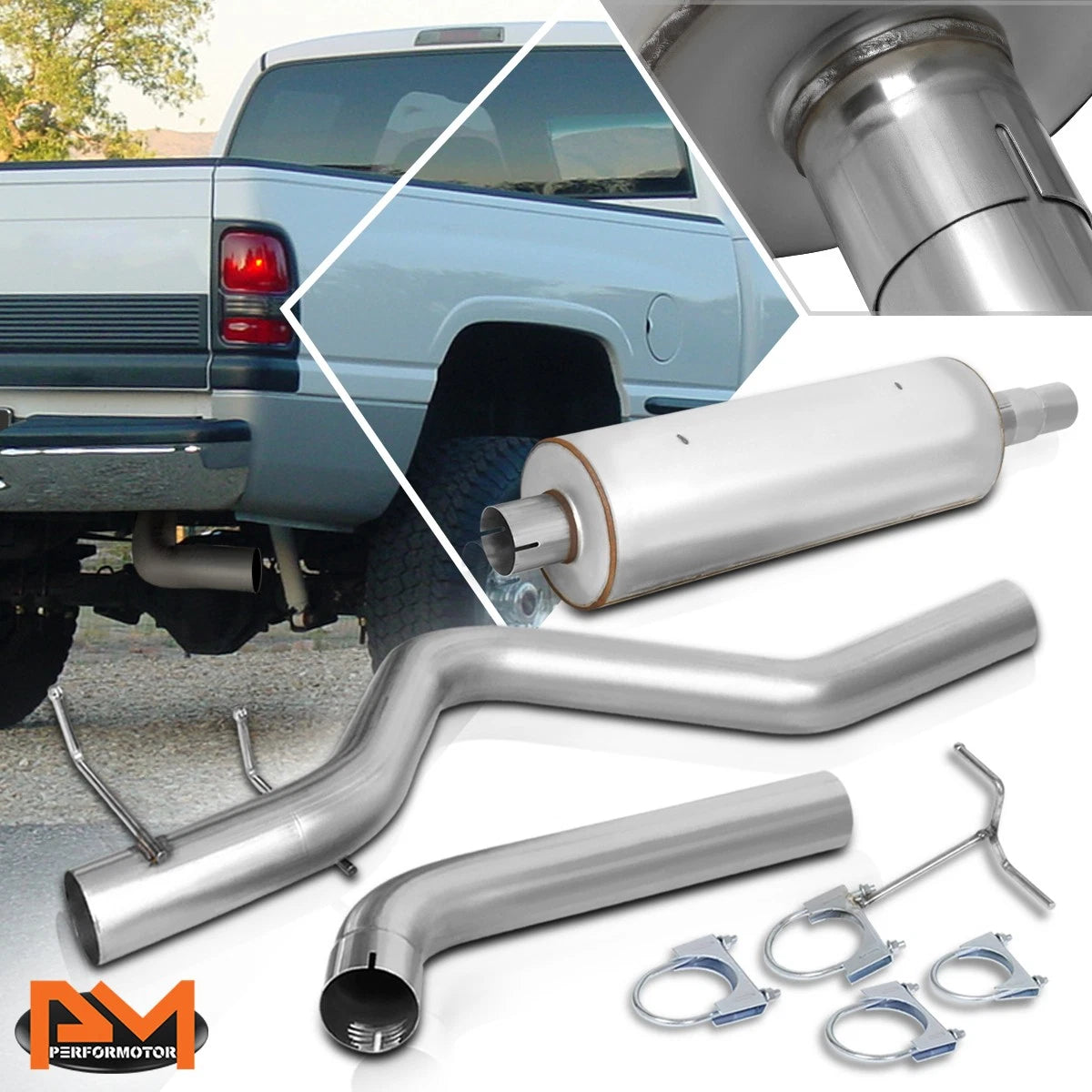 3" Catback Exhaust for Dodge Ram 3.9/5.2/5.9 (1998–2001)