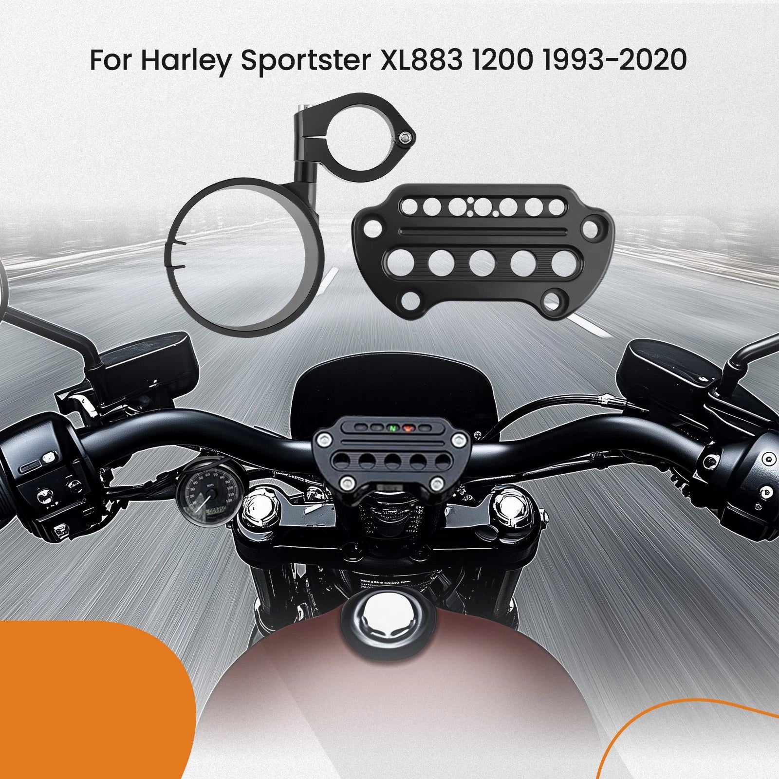 Side Mount Instrument Bracket for Harley Sportster