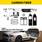 Carbon Fiber Full Inside Decor Cover Trim for Ford Mustang (2009–2013)
