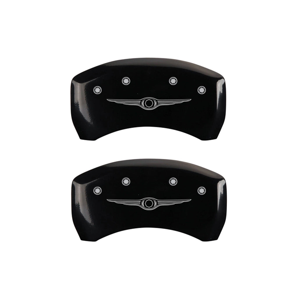 Set of 4 Gloss Black Wing Caliper Covers for 2005–2006 Chrysler Crossfire