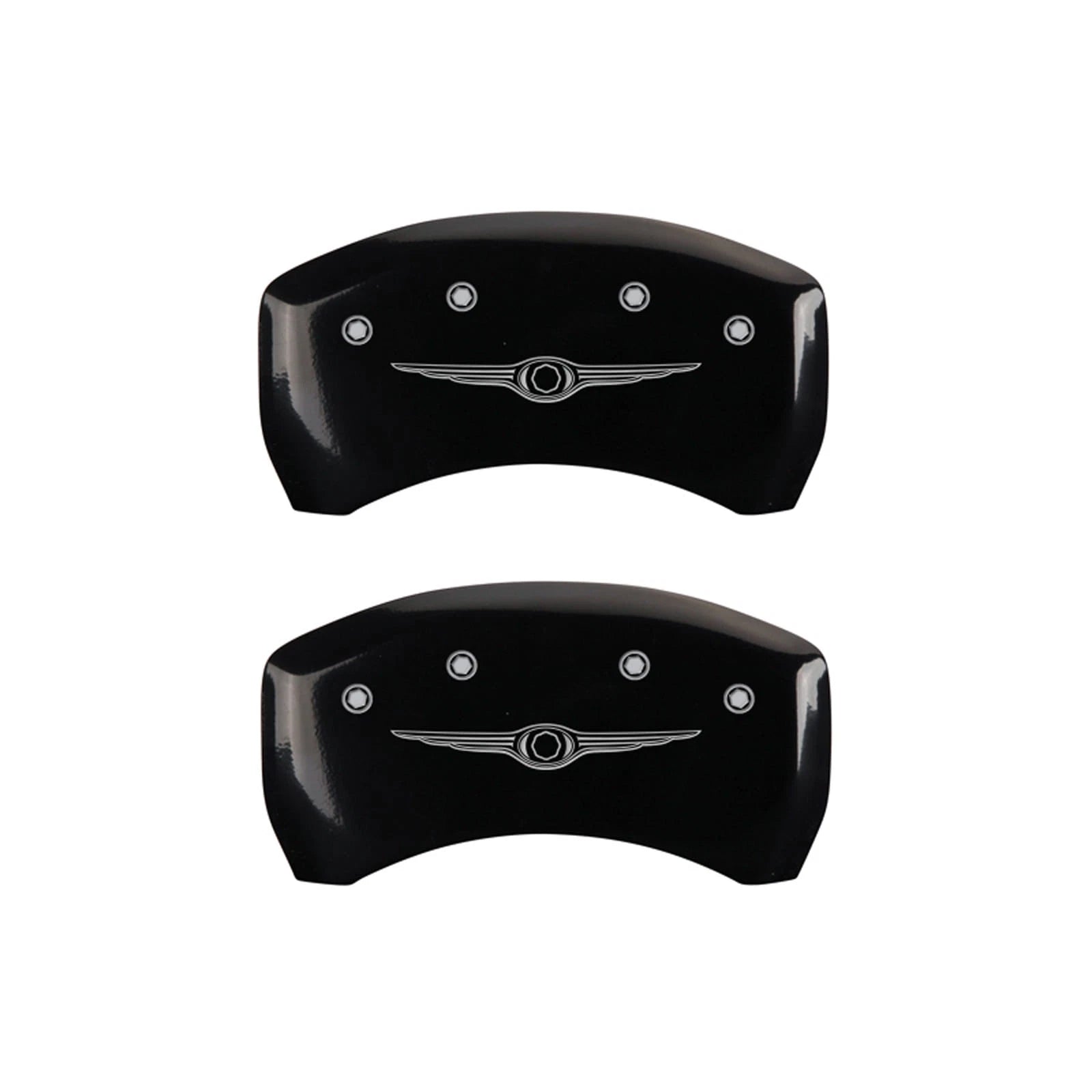 Set of 4 Gloss Black Wing Caliper Covers for 2005–2006 Chrysler Crossfire