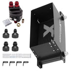 AN10 25-Row Stacked Plate Transmission Oil Cooler Universal Aluminum Black