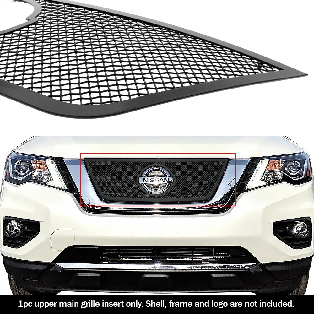Stainless Black Mesh Grille Insert for Nissan Pathfinder (2017–2020)