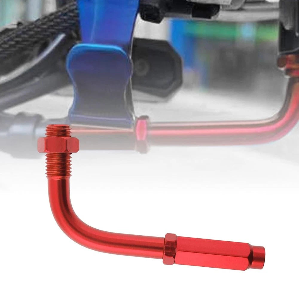 Throttle Cable Adjuster Tool for Motorcycle Dirt Bike (90 Degree, Aluminum, Red)
