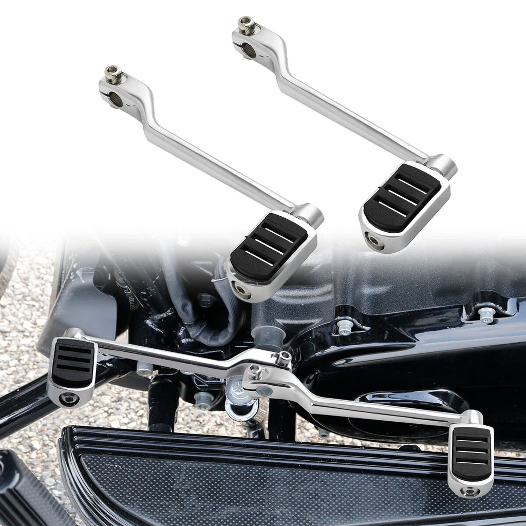 Chrome Heel Shift Lever Shifter Pegs for Harley Touring/Softail (1986–2017)