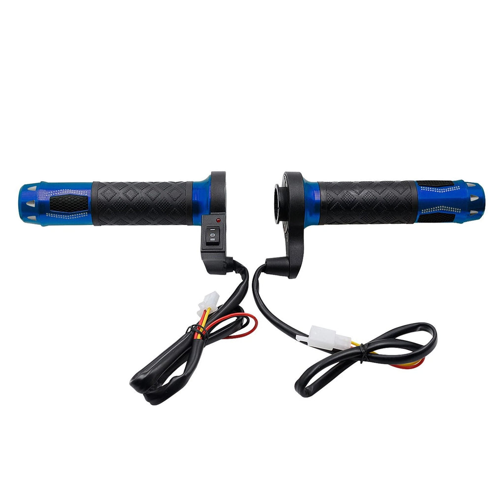 Universal 12V Heated Grips for Motorcycle (7/8", Blue)