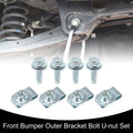 Set of 2 Front Bumper Outer Bracket U-nuts No. 11516845 for Ford F250 (2011–2016)