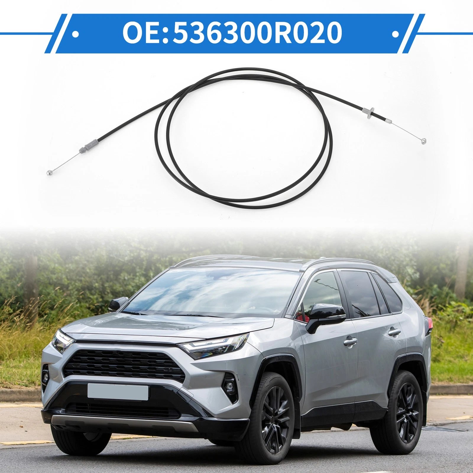 Hood Release Cable No. 536300R020 for Toyota RAV4 (2009–2013)