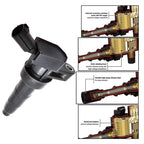 4X Ignition Coils + 4X Spark Plugs for Kia Optima, Sportage, Hyundai Sonata (2.4L)