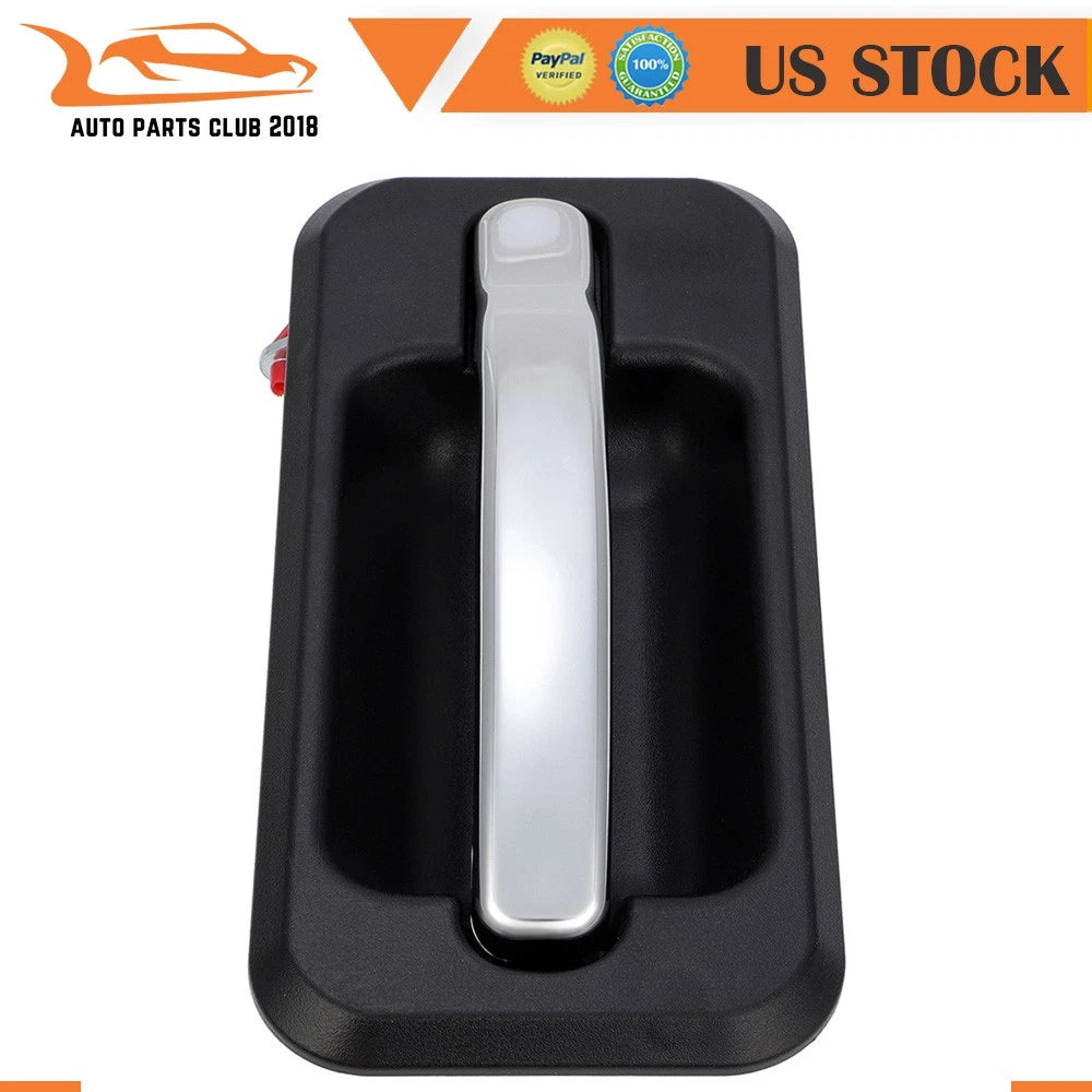 Chrome & Black Exterior Outside Rear Left Door Handle for Hummer H2 (2003–2009)