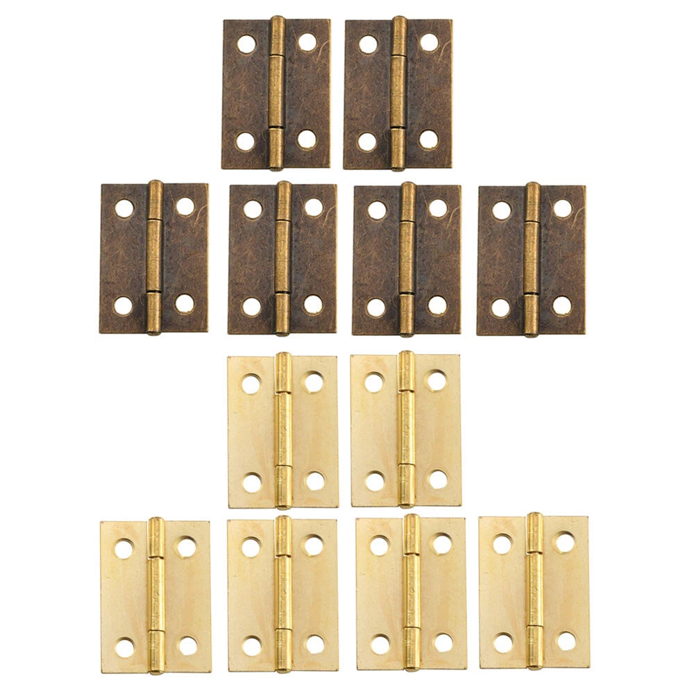 6x Wooden Box Hinge for Cabinet Toolbox (38x27mm)