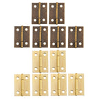 6x Wooden Box Hinge for Cabinet Toolbox (38x27mm)