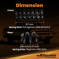 Suspension Lowering Springs Kit 1" Front 4" Rear for C10/Sierra (1963–1972)