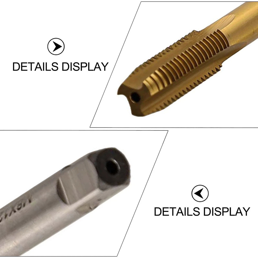 TiCoated Straight Flute Tap M8 x 1.25 (120mm Long) for Metric Thread