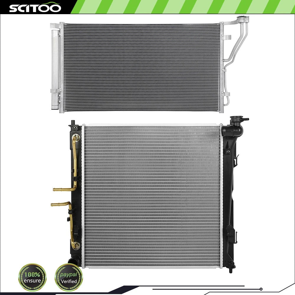 Radiator and A/C Condenser Kit for Kia Optima (2015)