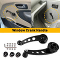 2X Black Aluminum Manual Crank Handles for Car (Universal Fit)