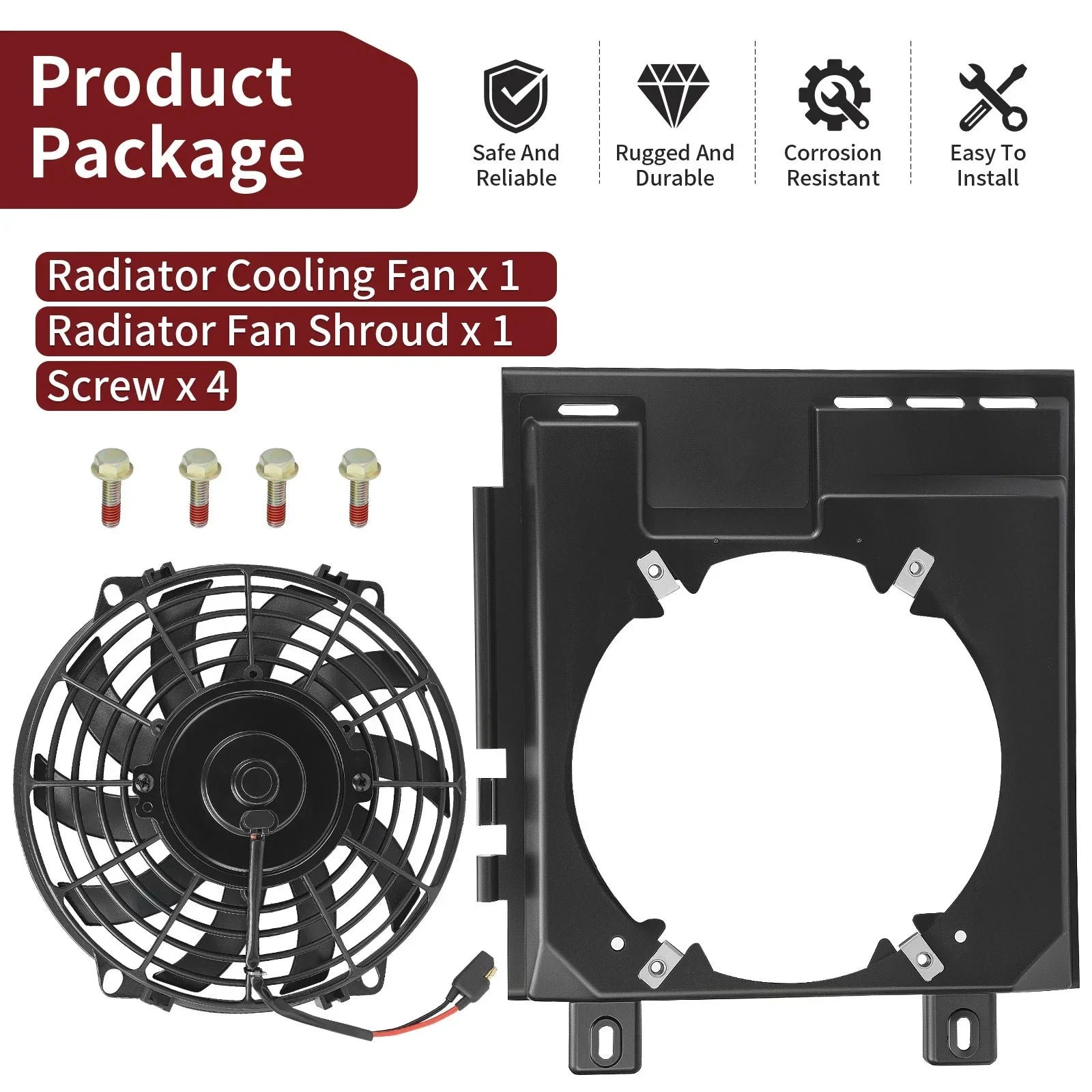 Radiator Cooling Fan for Polaris Magnum (2000–2003)