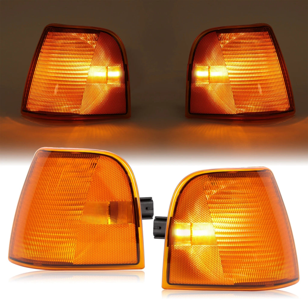 Set of 2 Amber Turn Signal Lights for Peterbilt 375 385