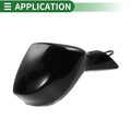 Right Side Door Mirror for Honda Civic 2012-2015 Manual Folding Gloss Black