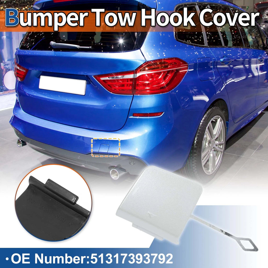 Rear Tow Hook Cover for BMW 2 Series F45 (2014–2021) No. 51317393792 Mineral White