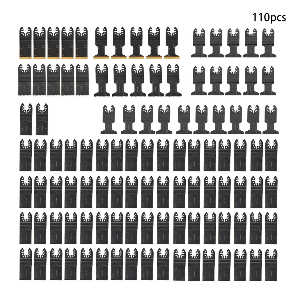 110-Piece Quick Release Oscillating Saw Blades Multi Tool Blades