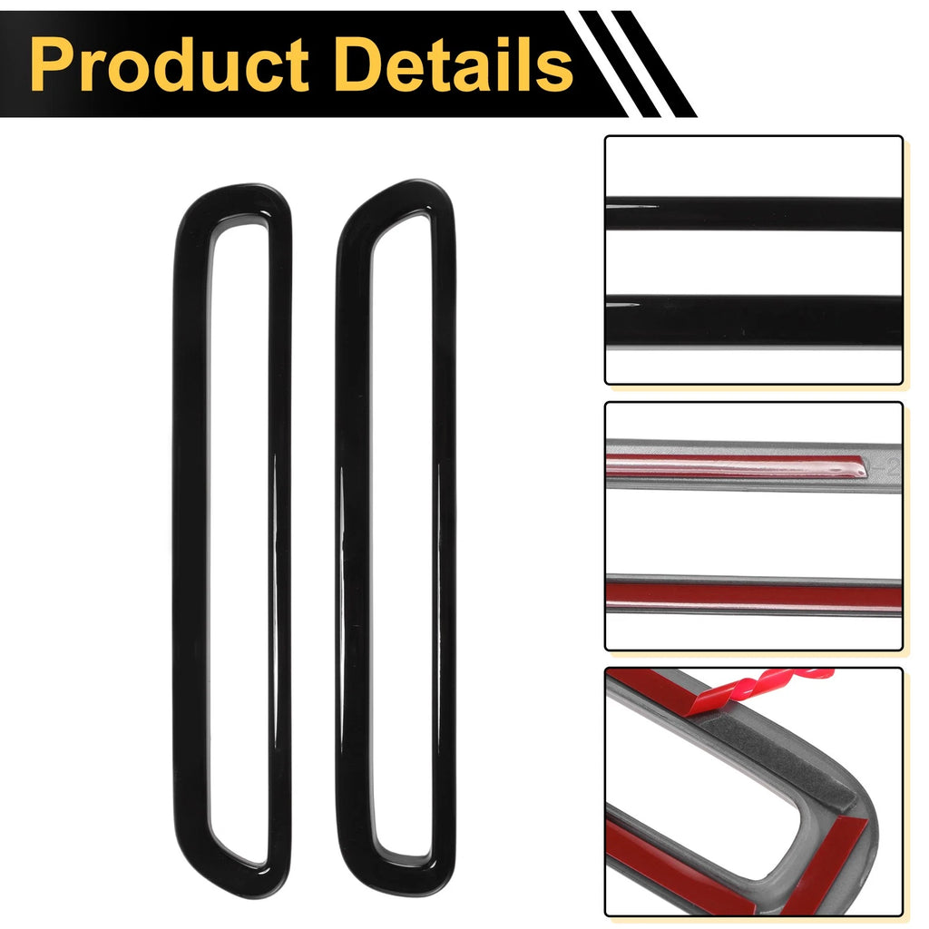 Set of 2 Fog Light Cover Trim for Honda CR-V (2023–2024) Glossy Black