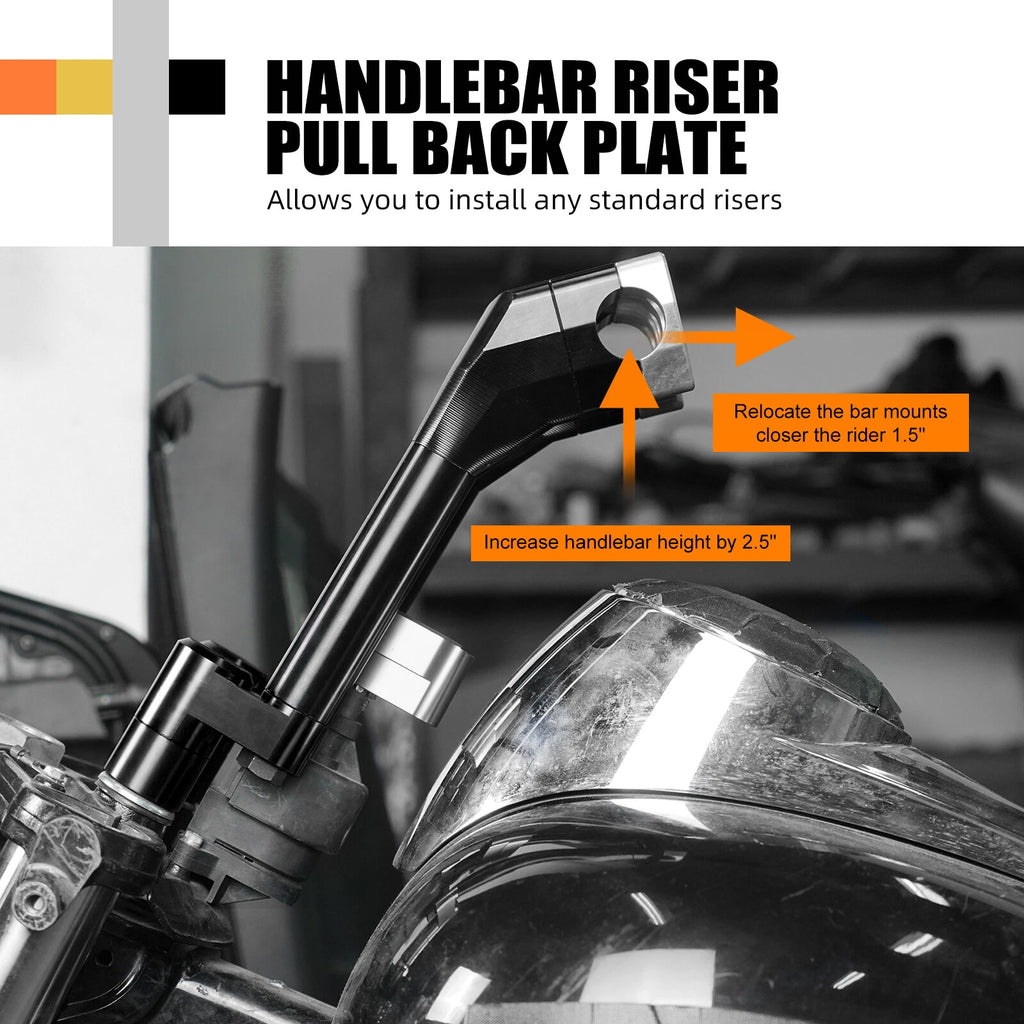 1-1/2" Pull Back Plate Riser for Harley Road Glide EFI FLTRI (2000–2006)