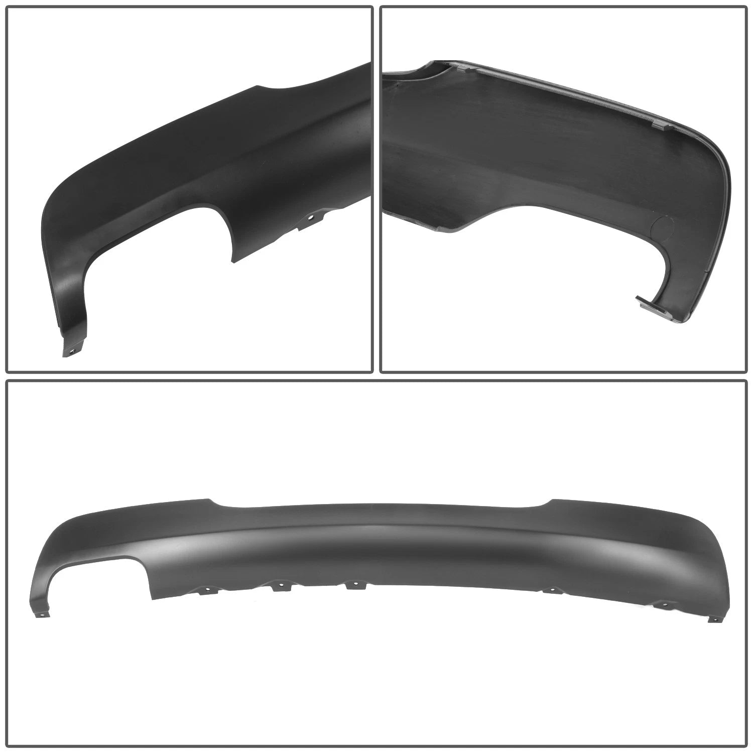 Rear Lower Bumper Valance for BMW E90 325xi (2006) - Matte Black